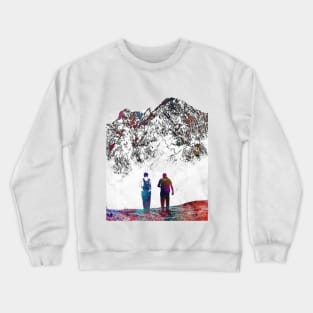 mountain hike #mountainhike Crewneck Sweatshirt